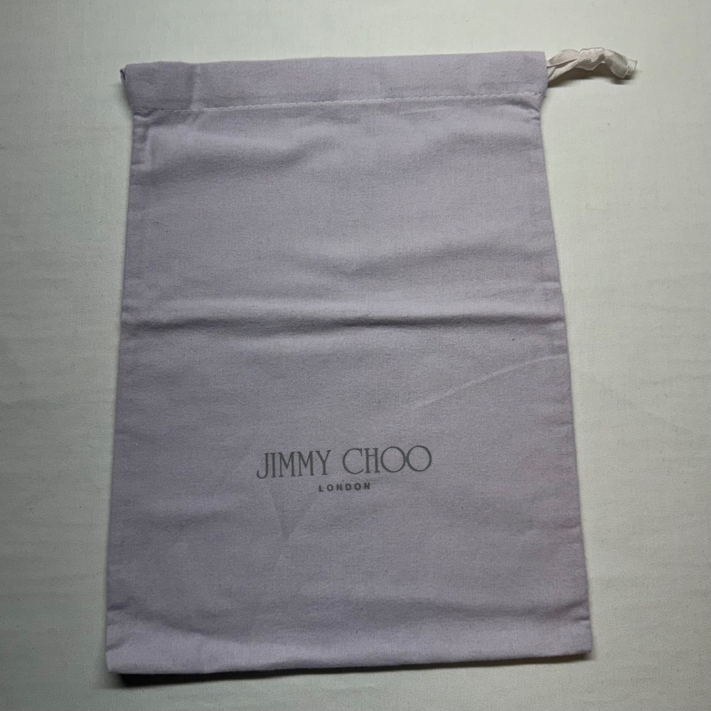 Jimmy Choo London Dust Bag Drawstring Cotton Made In Italy 11x14‎ Shoe Handbag